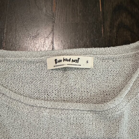 Three Bird Nest - Got you covered drop shoulder - Ash, Gray, Oversized - Small - Picture 7 of 9